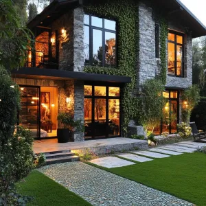 Stone Getaway with a Vine-Covered Flair
