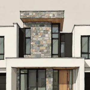 Stone Spine Modern Streetfront Home