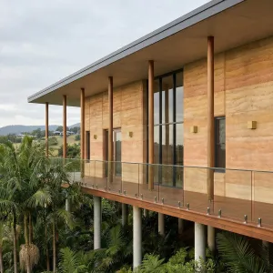 Elevated Tropical Rammed Earth Gallery