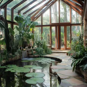 Preview of Pondside Serenity: A Glassy Haven