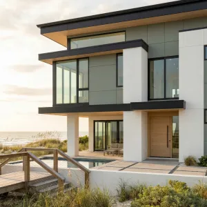 Sandline Glassfront Coastal Tranquil Home