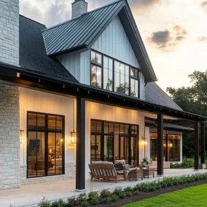 Rustic Radiance: The Porchside Spectacle