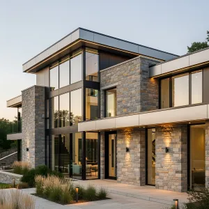 Contemporary Stone Haven with Sleek Vibes