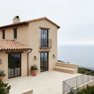 Cliffside Clay-Tile Terrace House