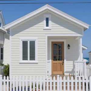 Quaint Seaside Cottage with Picket Fence