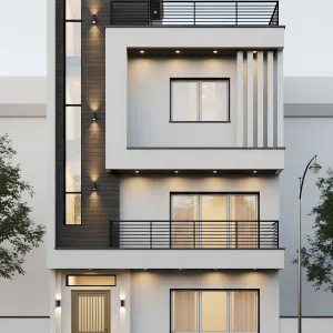 Urban Stacked Facade Elegance