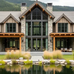 Tranquil Stone Haven Reflecting in Grand Style