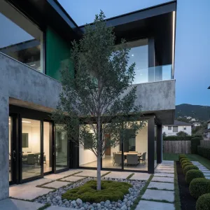 Preview of Modern Haven: Tree Courtyard Bliss