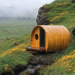 Tiny Barrel Haven by the Creek