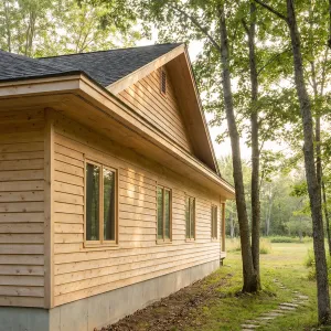 Woodland Shiplap Cabin Side Retreat