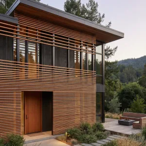 Hillside Slatted Sanctuary House