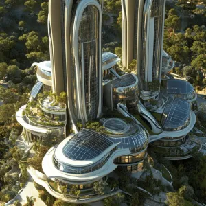 Solar-Powered Glass Towers