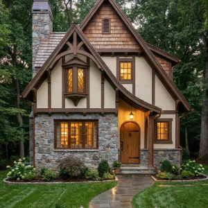 Woodland Lantern Gable Story Cottage