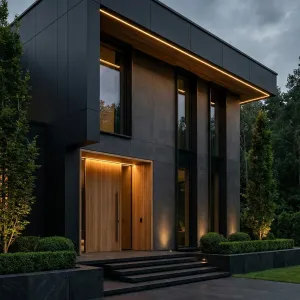 Midnight Plinth Grove Residence