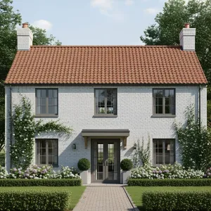 Charming Brick Cottage with Verdant Vines
