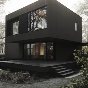 Blocky Haven Among Trees