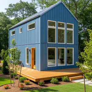 Sky-High Haven: Blue Bliss on Stilts