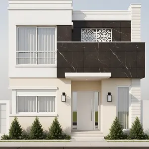 Sable Vein Panels With Ivory Trim