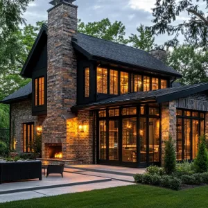 Charming Glow of an Evening Hearth
