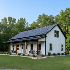 Black-Roof Prairie Porch Barndo