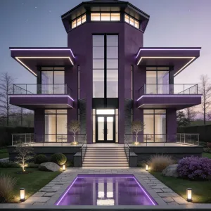 Starlit Violet Beacon Villa