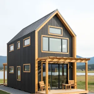 Modern Micro Mansion: A Stylish Steel Sanctuary