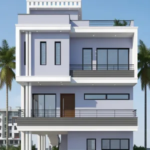 Lavender Band Modern Terrace