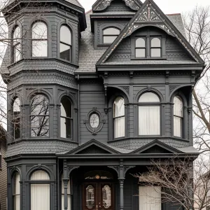 Gothic Charcoal Mansion