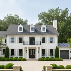 Symmetry in Charcoal-and-White Colonial