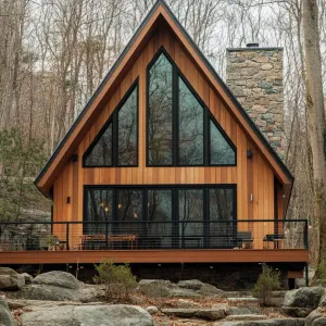 Triangular Timber Delight in the Woods