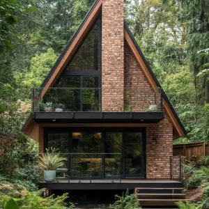 A-Frame Cabin Nestled in the Woods