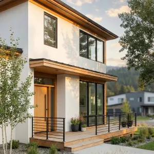 Sunlit Cedar Trim Mountain Modern Home