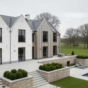 Belgian Countryside Whimsy: Brick and Wood Waltz
