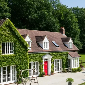 Delightful Green Oasis with a Bold Entrance