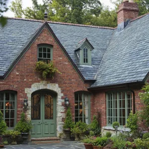Red Brick Delight With Slate Cap