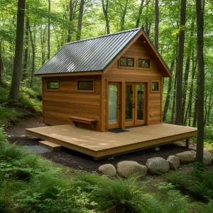 Micro Timber Palace in the Emerald Wood
