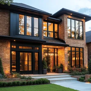 Lavish Brick Sanctuary with Evening Glow