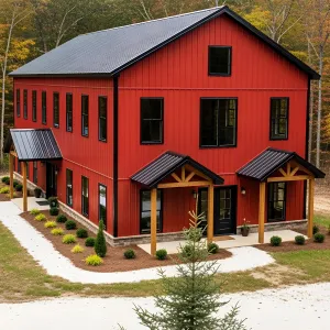 Scarlet Barnstormer: A Bold Retreat