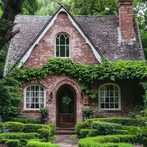 Charming Ivy-Clad Cottage With Brick Facade