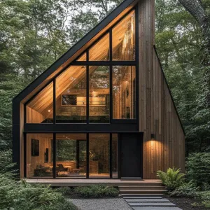 A-Frame Allure in the Woods