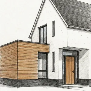 Timber Boxfront Nordic Cottage