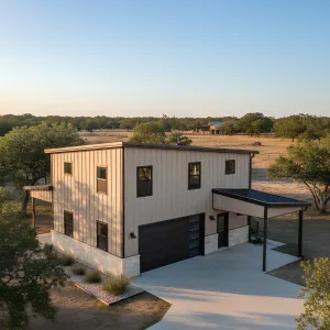 Sandstone Siding Modern Steel Haven