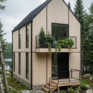 Nordic A-Frame With Pocket Garden