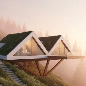 Sunrise Chalet Above the Haze
