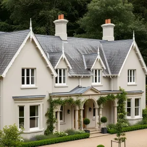 Regal Residence with Lush Foliage