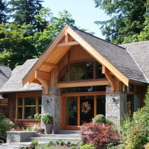 Woodland Symphony: Stone and Timber Harmony
