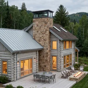 Stone Tower Woodland Log Retreat