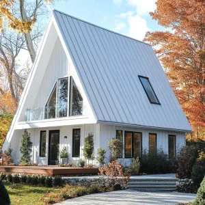 Chic A-Frame House Amid Autumn Bliss