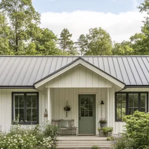Welcoming White Cottage Under Lush Canopy