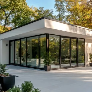 Glass Haven: Modern Reflections in Nature